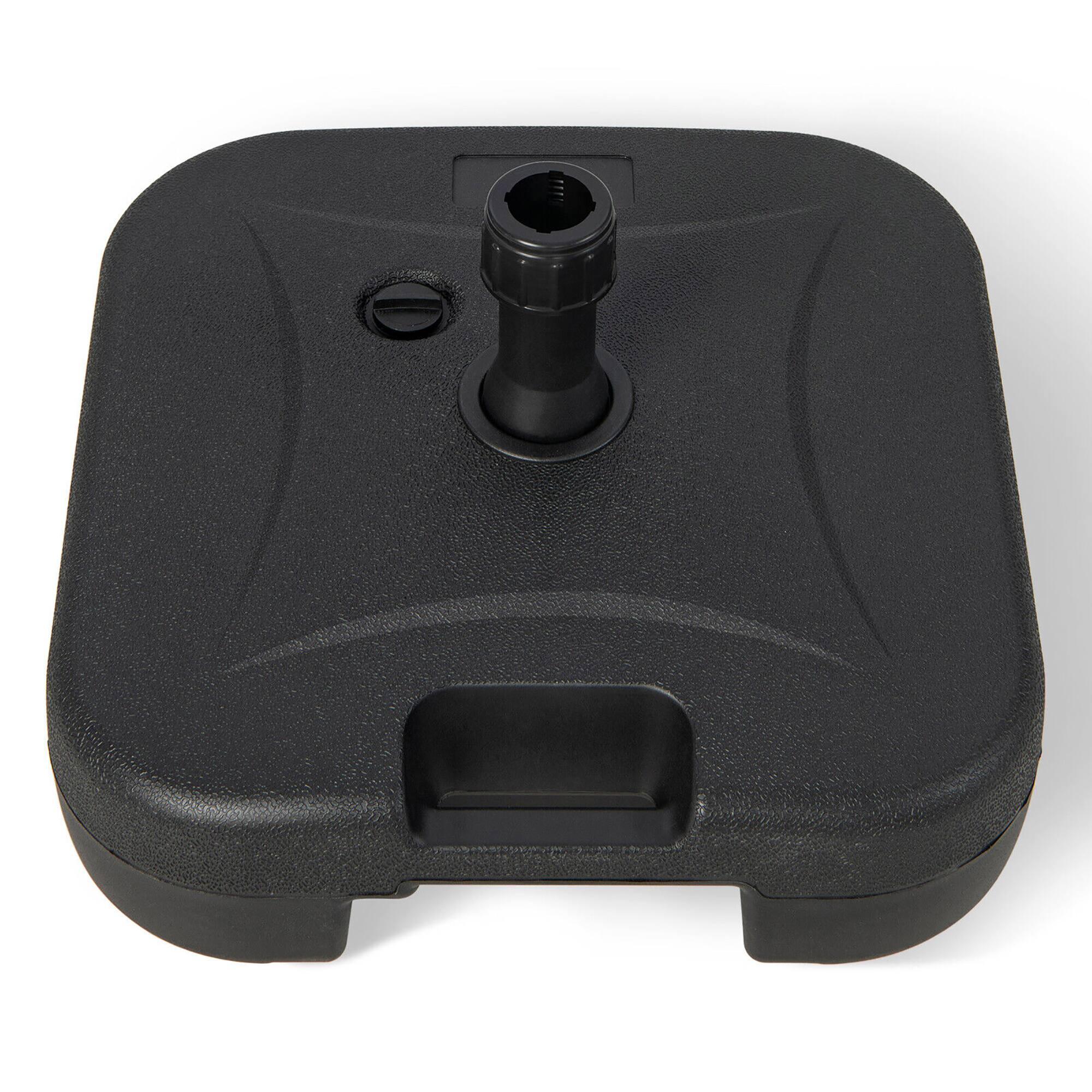 Alt View 9. Gymax - Gymax Patio Fillable Umbrella Base Stand Water & Sand Filled Weighted Market Pole 1.5'' - Black.