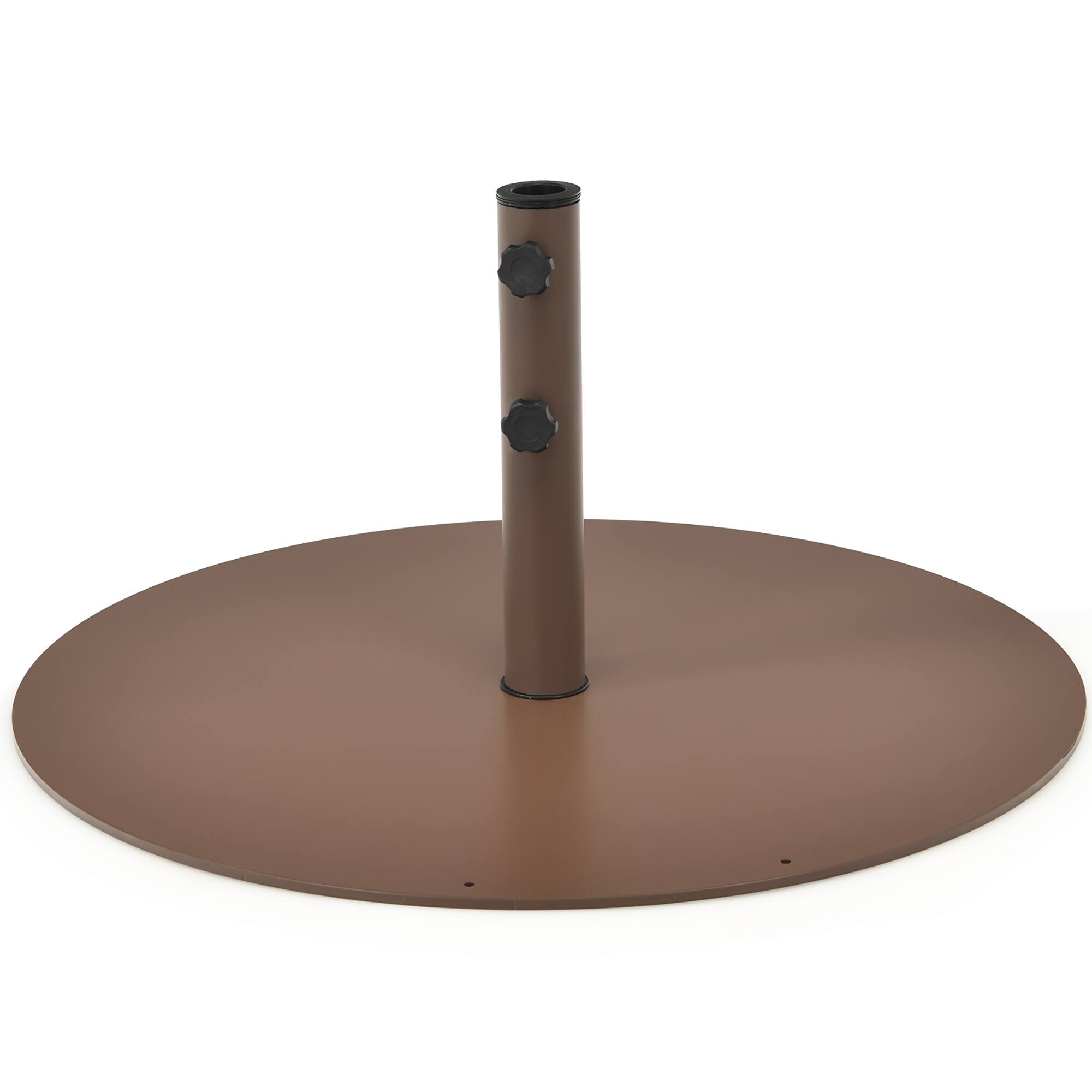 Alt View 8. Costway - Costway 10ft Patio Umbrella Outdoor W/ 59 LBS Heavy-Duty Round Umbrella Stand - Wine.
