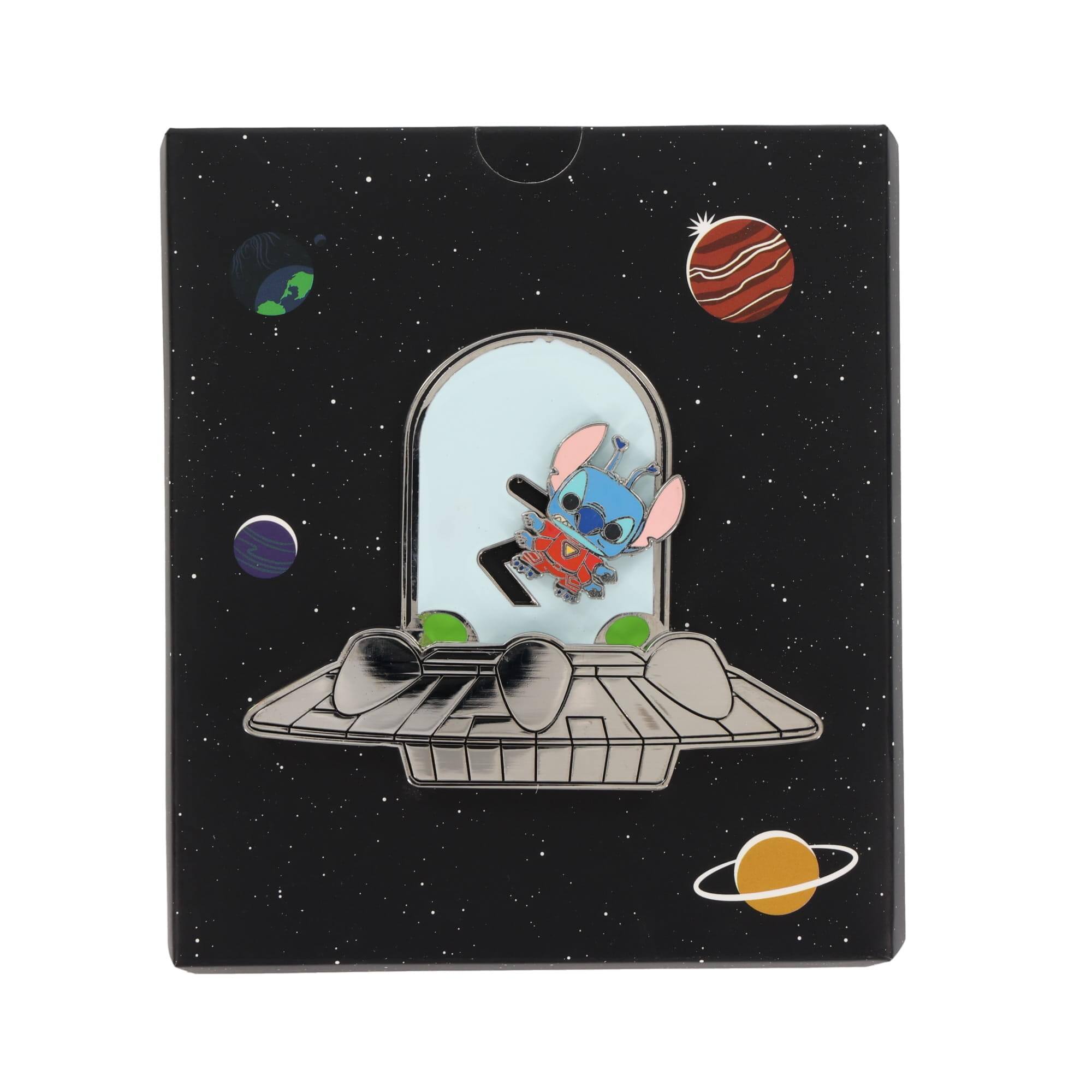 Alt View 3. Disney - Disney Stitch Experiment 626 Capsule Sliding Enamel Pin - Black.