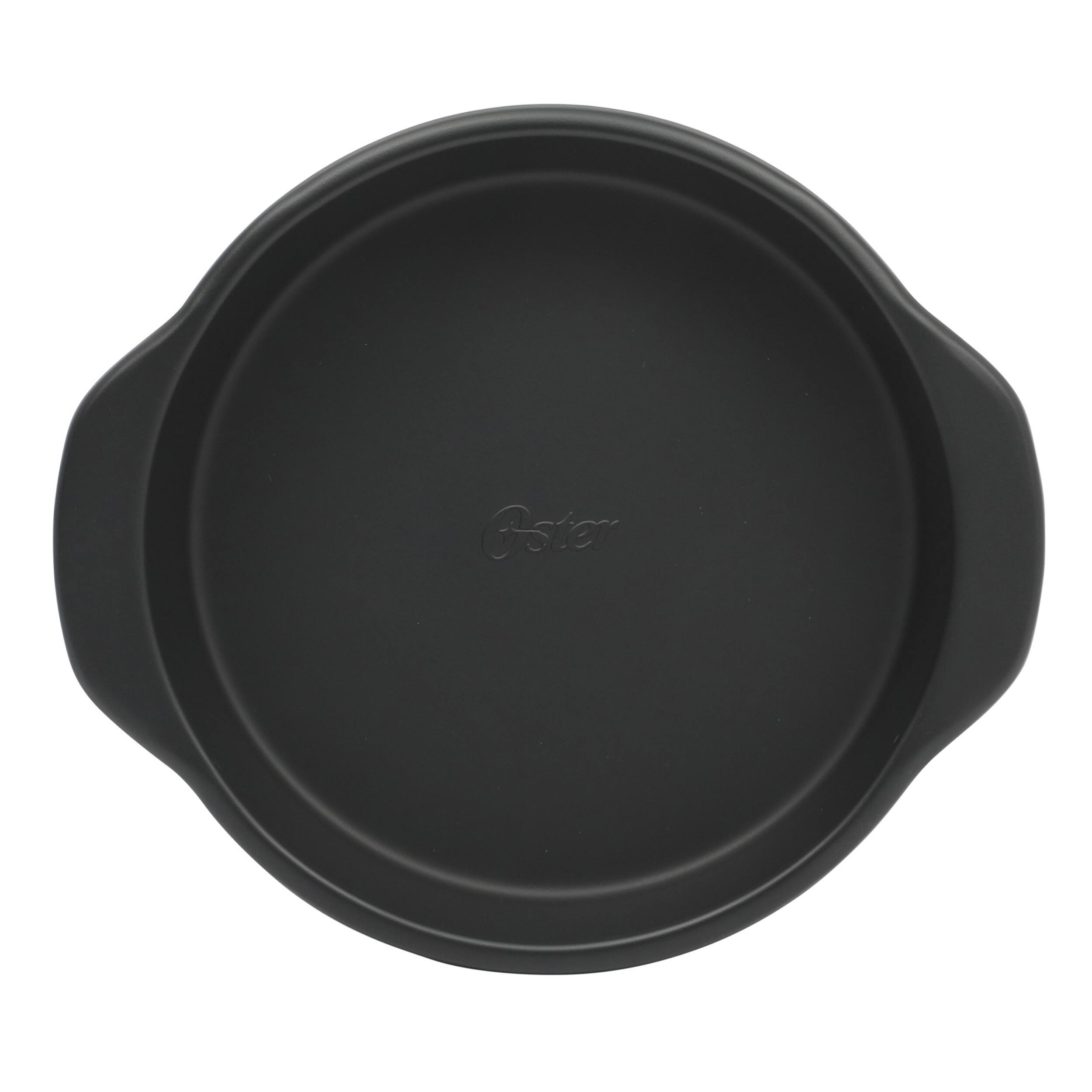 Alt View 2. Oster - Oster Teston Platinum Collection 9 Inch Nonstick Carbon Steel Cake Pan in Matte Black - Matte Black.