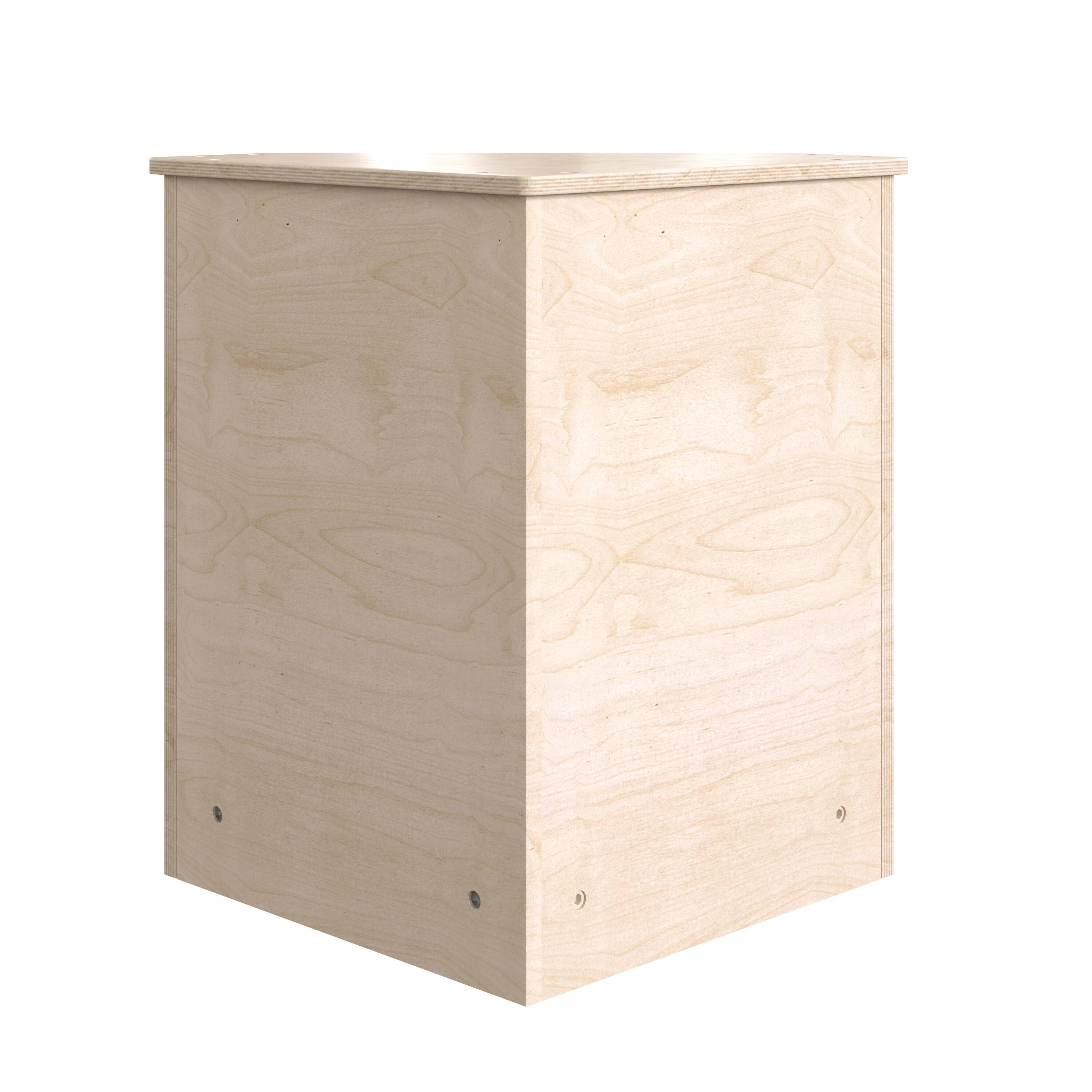 Back. Flash Furniture - Bright Beginnings Commercial Grade Wooden Kid's Two Tier Corner Kitchen Cabinet - Natural.