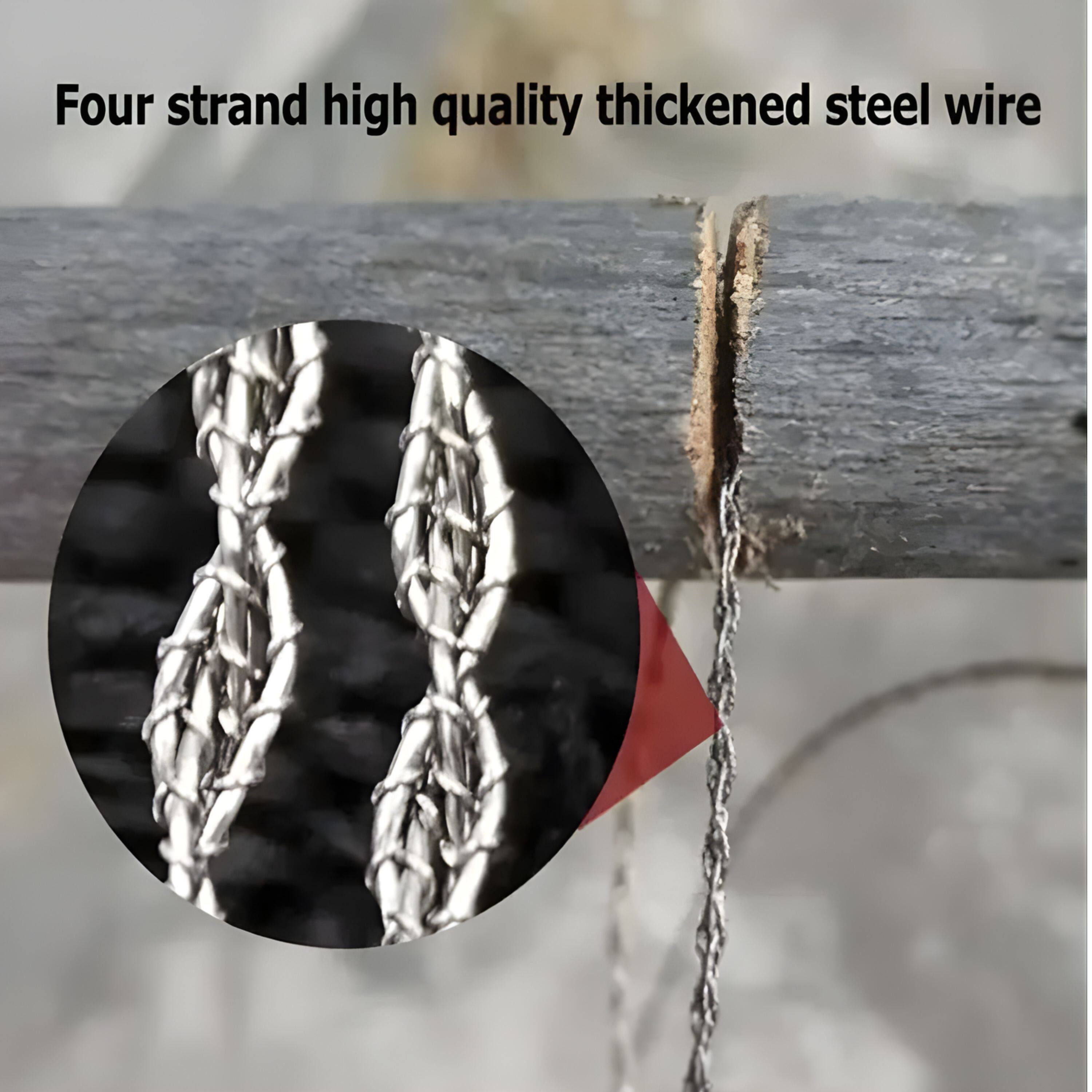 Four strand high quality thickened steel wire