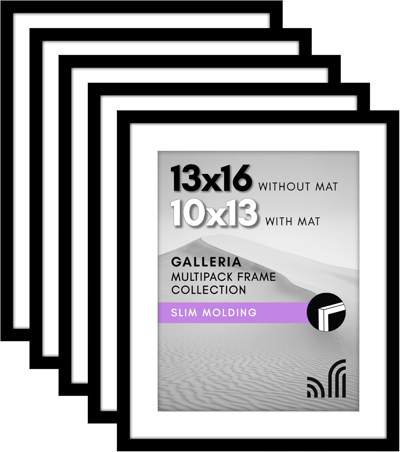 blue 10x10 Picture Frame with Polished Plexiglass Set of 5 Use as 8x8 ...
