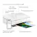 Connect via dual-band Wi-Fi® or USB
2.4" color touchscreen
Auto document feeder
Flatbed scanner
25-sheet output tray
100-sheet input tray
Print from any device with the HP app