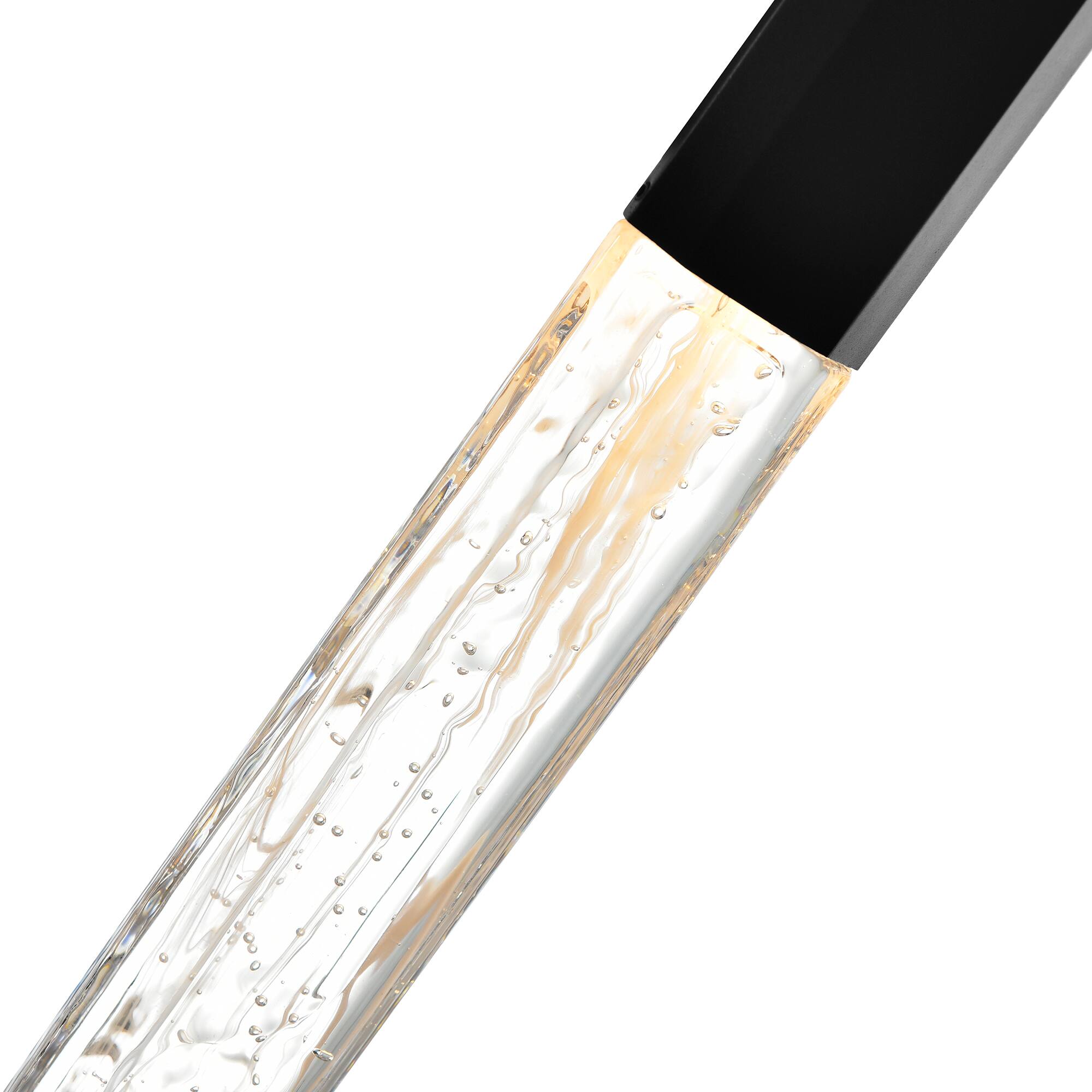 Alt View 1. CWI Lighting - Greta Integrated LED Black Mini Pendant - Black.