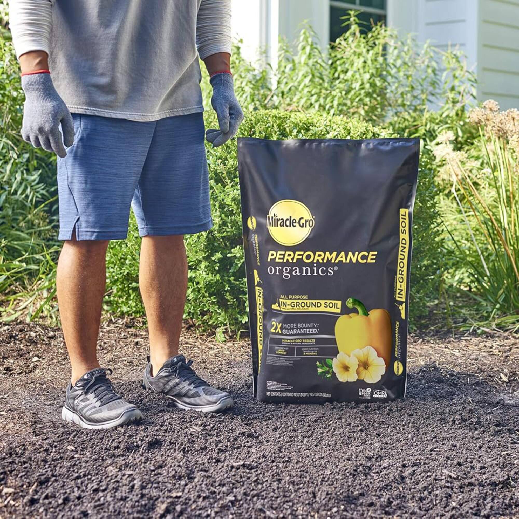 Miracle-Gro Performance Organics All Purpose In-Ground Soil  
2X Guaranteed More Bounty