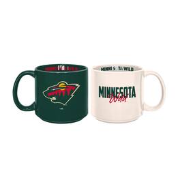 Logo Brands - Minnesota Wild 2-Pack 15oz. Stackable Mug Set - Multicolor