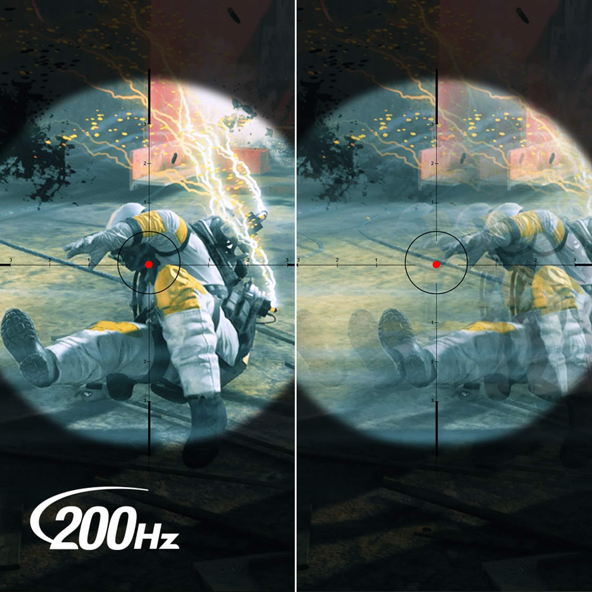 Back. Acer - Nitro ED340CUR Gaming 34” 1500R 21:9 Curved QHD 200Hz 1ms FreeSync Premium Gaming Monitor with HDR10 (DisplayPort, HDMI) - Black.