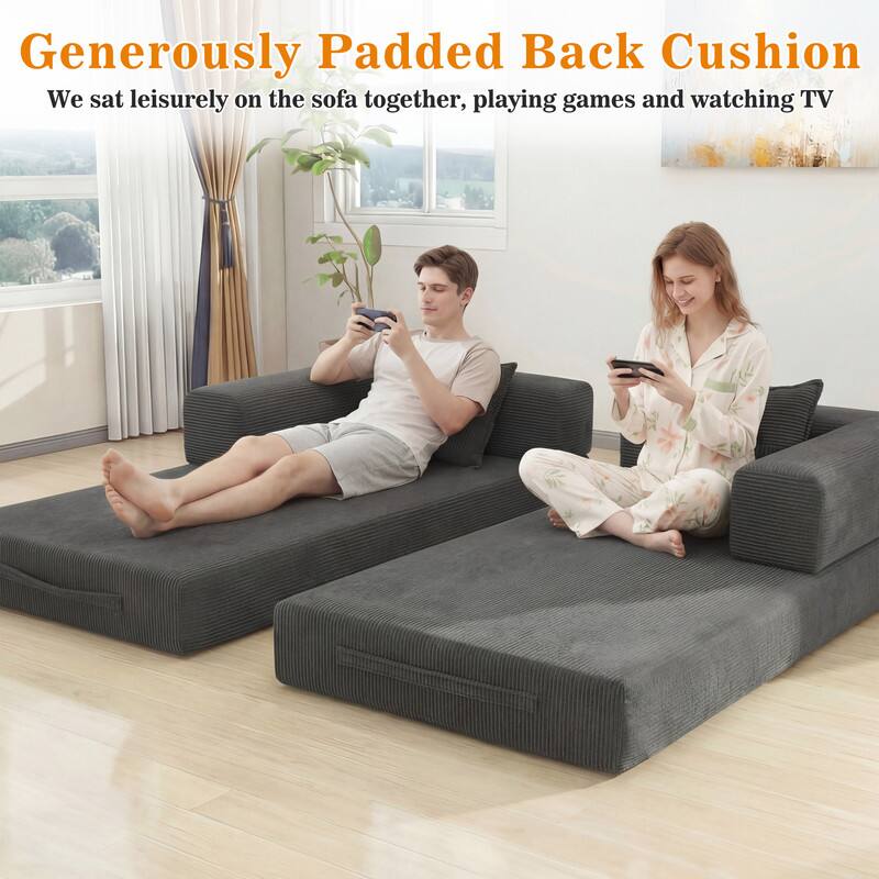 Generously Padded Back Cushion  
We sat leisurely on the sofa together, playing games and watching TV