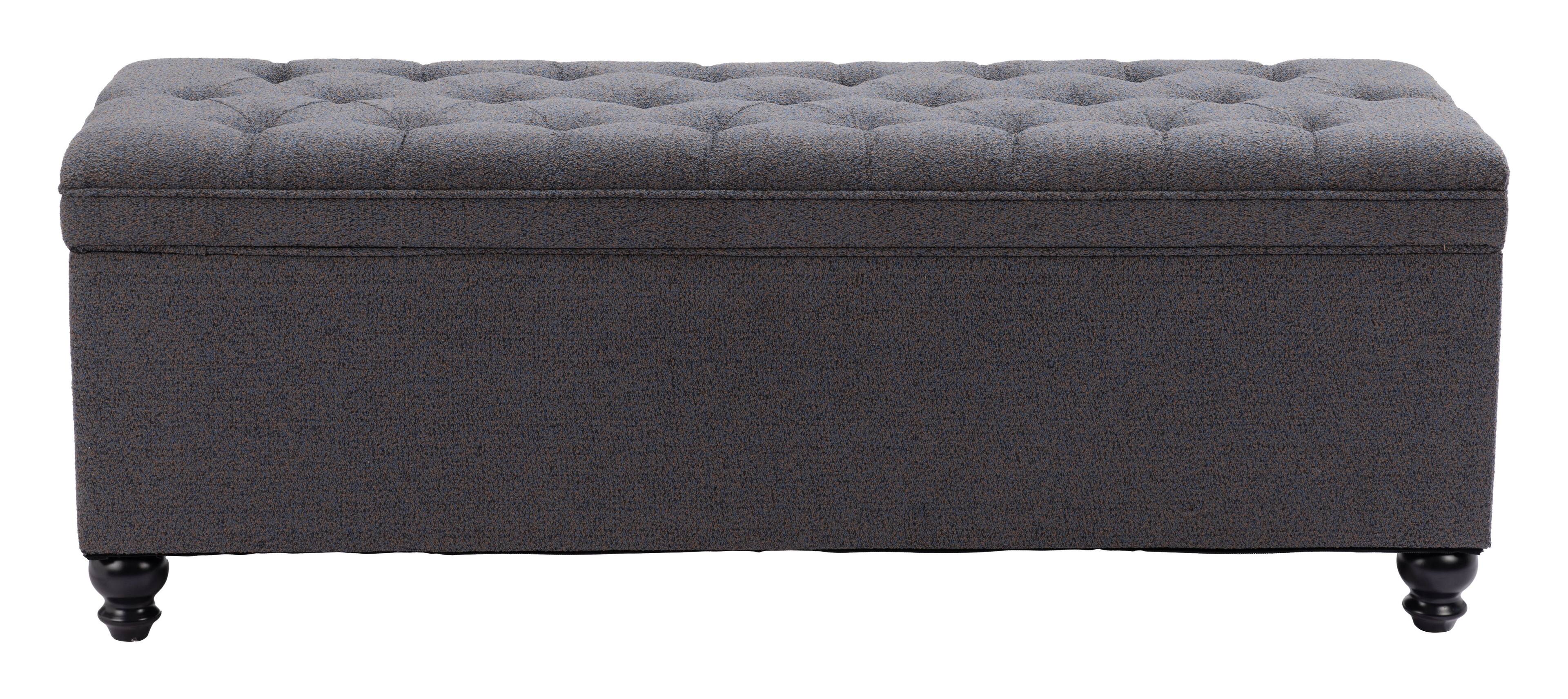 Alt View 2. Hivvago - Halifax Storage Bench Gravel Gray - Gravel Gray.