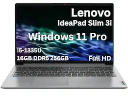 Lenovo - IdeaPad Slim 3i 15.6" Full HD Laptop - Intel Core i5-1335U 2023 - 16GB Memory - 256GB SSD-Windows 11 Pro - Gray