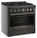 Angle. KitchenAid - 5.1 Cu. Ft Commercial Gas Range with No Preheat Air Fry Mode and 6 Burner - Black Ore.