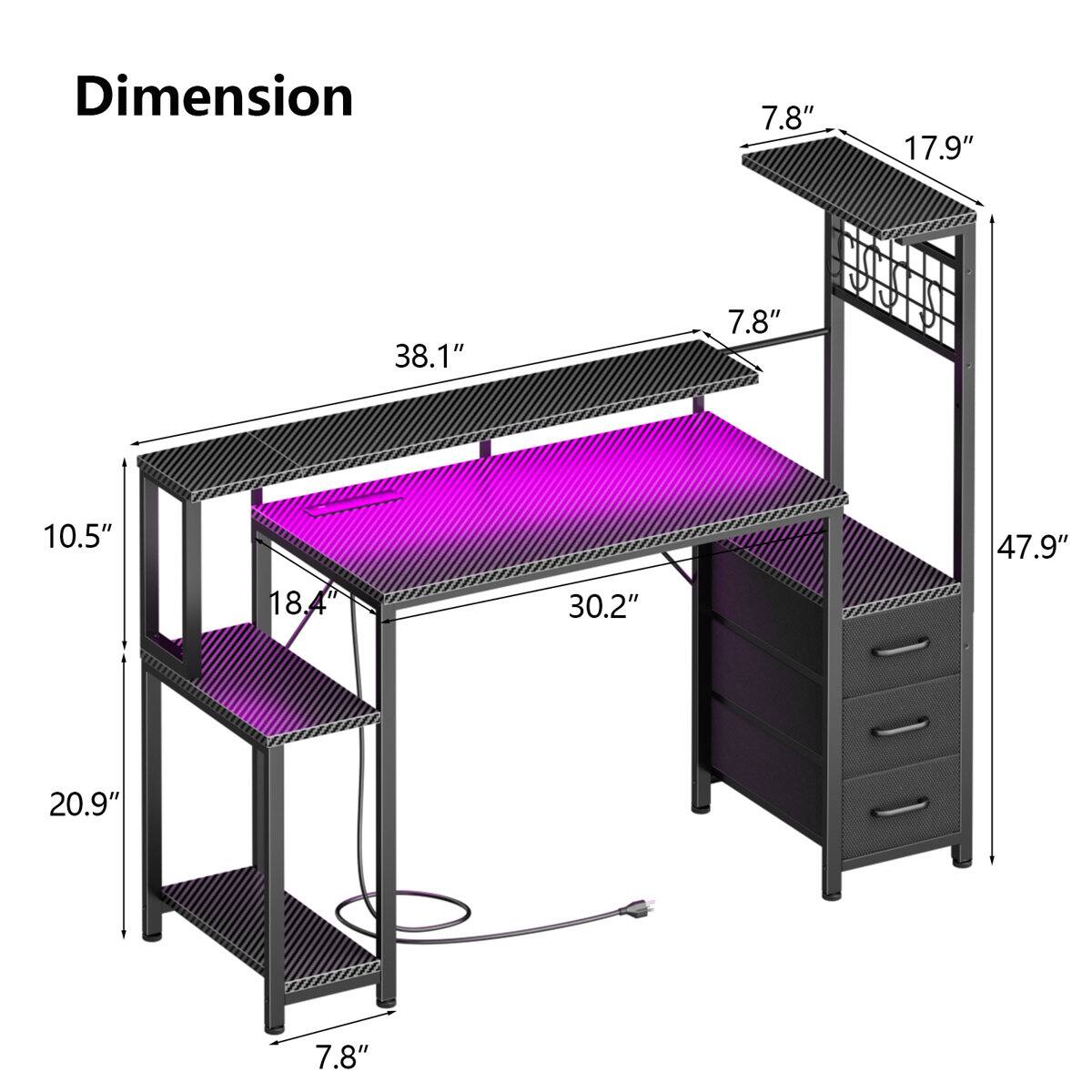 Dimension 7.8" 17.9" 38.1" 7.8" 10.5" 47.9" 18.4" 30.2" 20.9" 7.8"