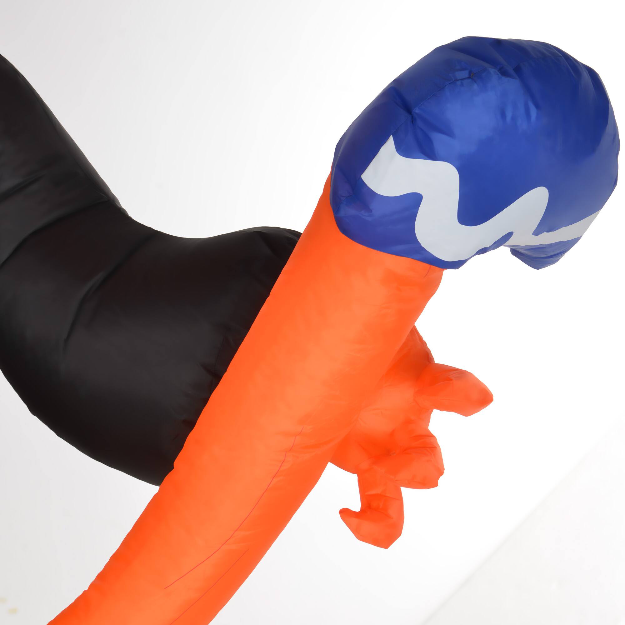 Alt View 7. Homcom - 10ft Inflatable Halloween Pumpkin Head Ghost with Hammer, Blow Up Halloween Decoration Outdoor LED Yard Display - black.