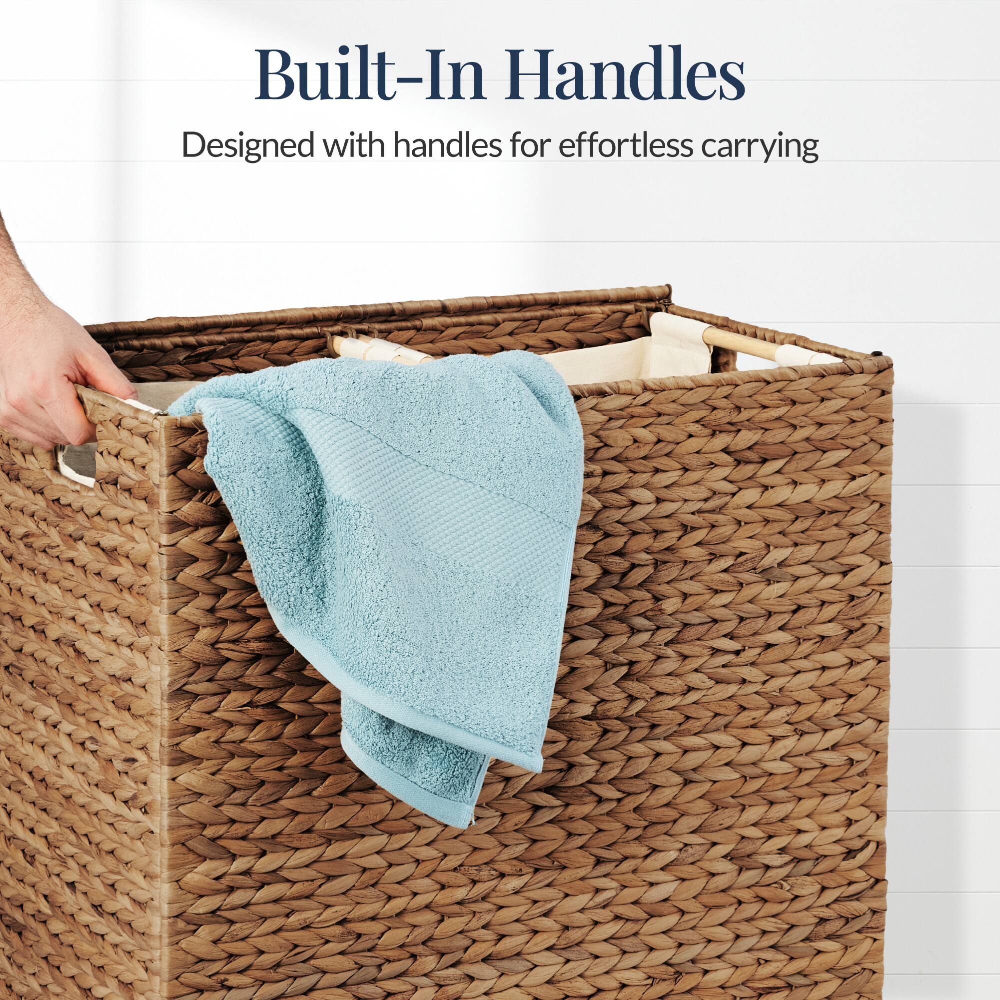 Built-In Handles  
Designed with handles for effortless carrying