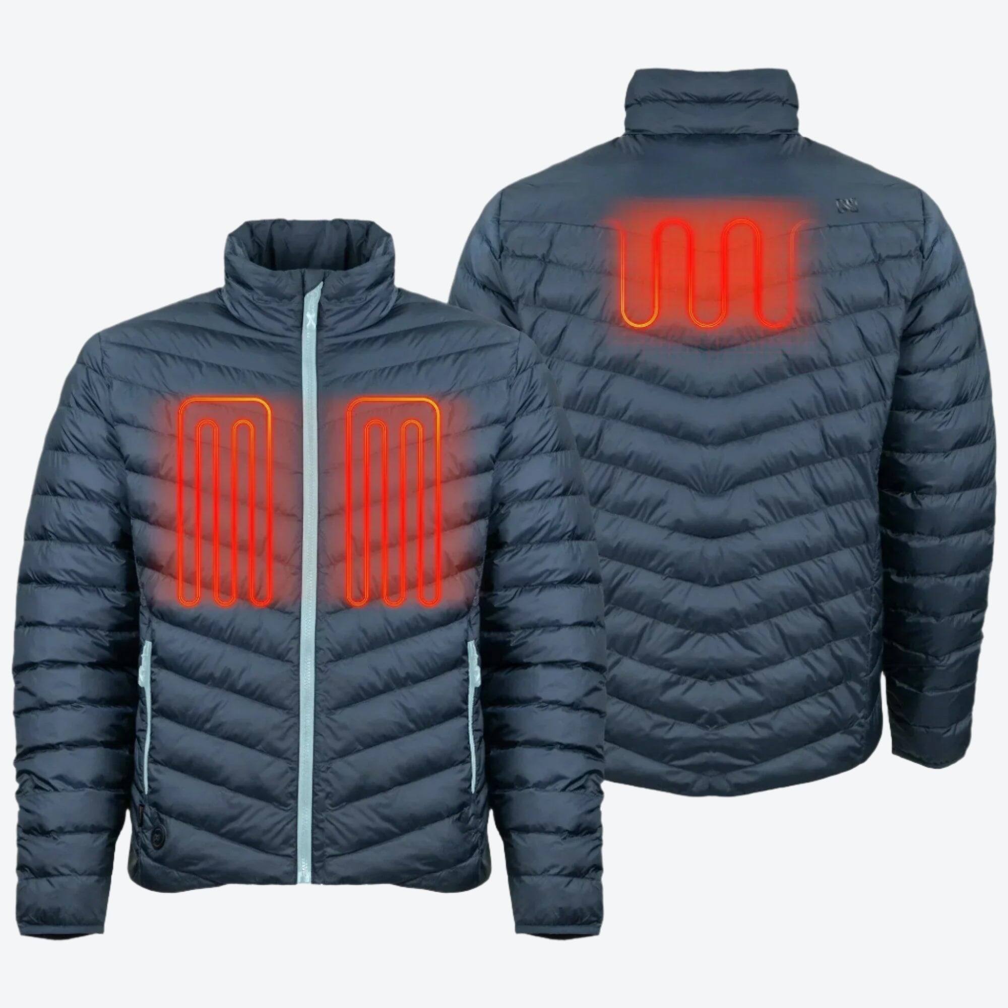 Alt View 1. Mobile Warming - Men's Backcountry Xtera Heated Jacket - Arctic Blue.