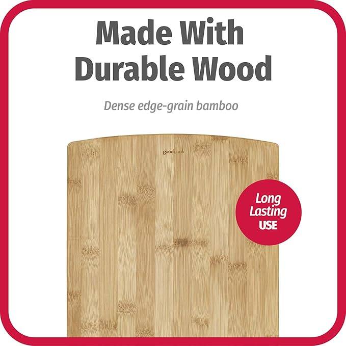 Made With Durable Wood  
Dense edge-grain bamboo  

Long Lasting USE