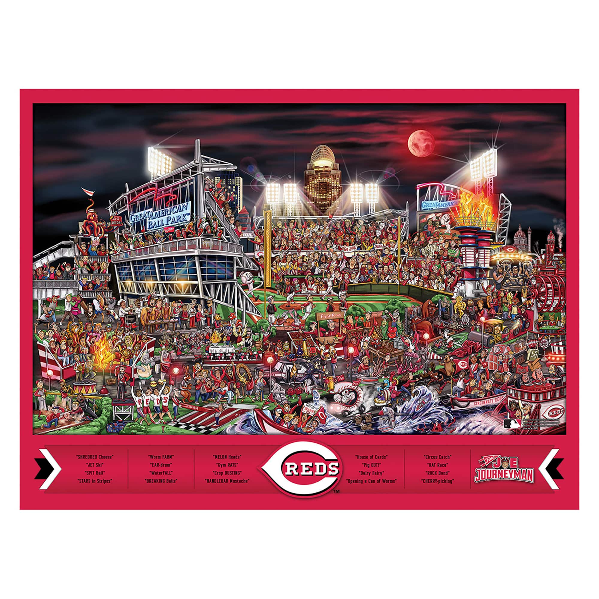 YouTheFan - Cincinnati Reds 500-Piece Joe Journeyman Puzzle - Multicolor price history on PriceWatchPro