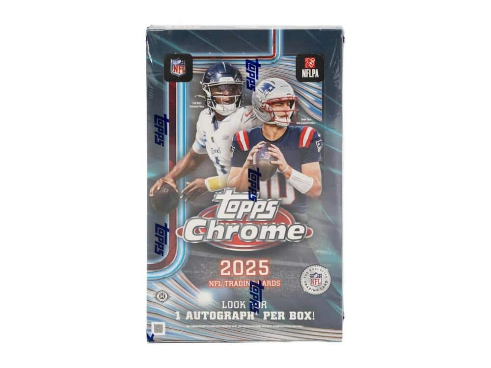 Topps - 2025 Chrome Football Hobby Box - Rookie Cards, Top NFL Prospects price history on PriceWatchPro