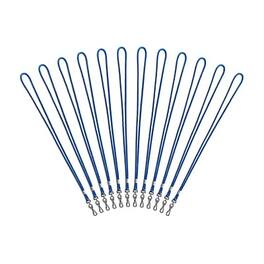 Staples - Lanyards with Swivel Clip, 36" Length, Nylon, 12/Pack - Blue