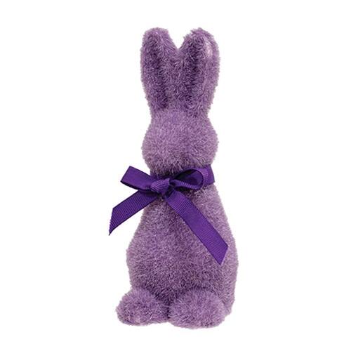 Left. BreeBe - Flocked Standing Peep Bunny 6.25"H 3 Asstd. - Multicolor.