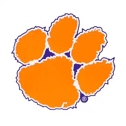 Front. Evergreen Enterprises - Clemson Tigers 23" Layered Metal Wall Art Sign - Multicolor.