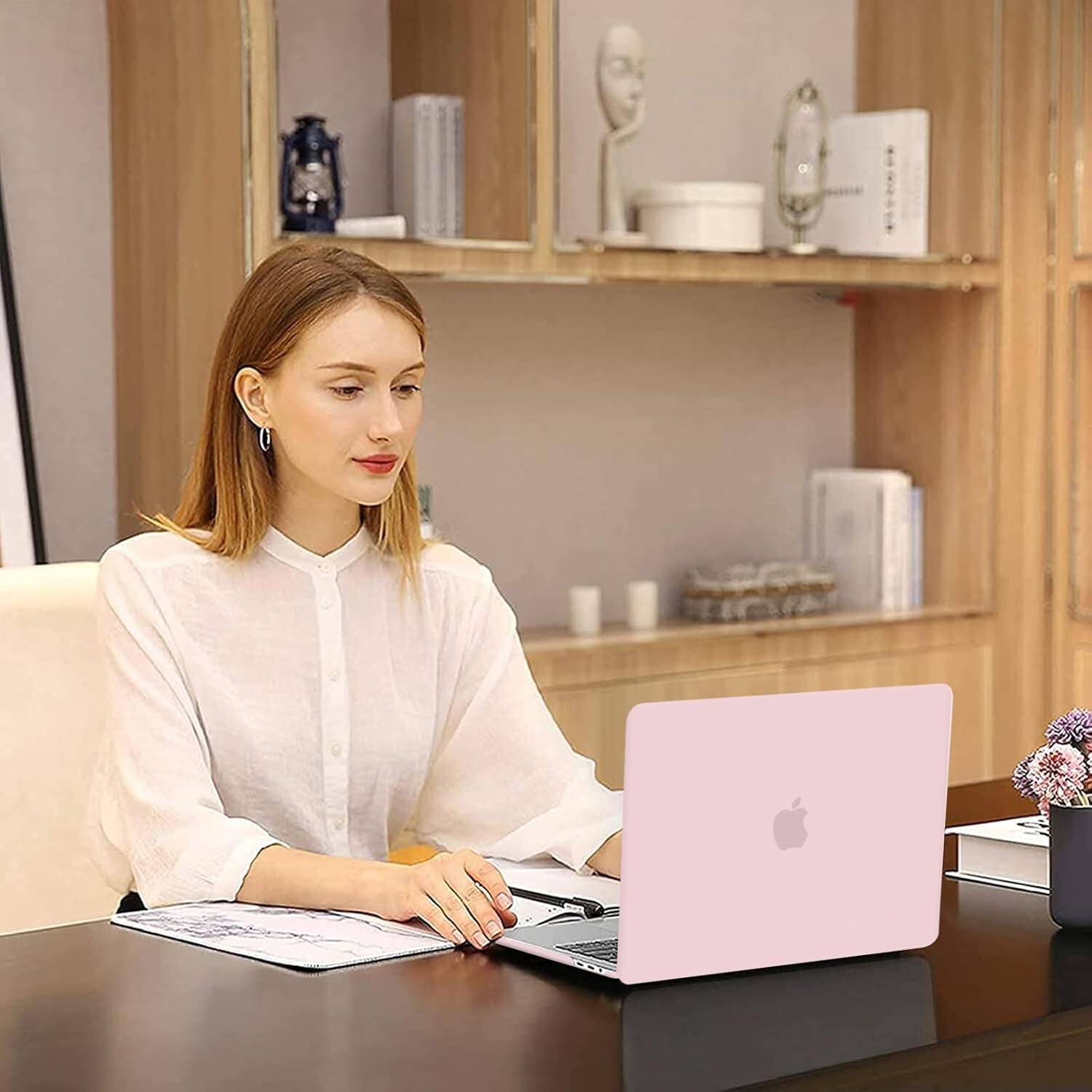 Alt View 2. mosiso - Hard Shell Case for 13-inch MacBook Pro 2016-2026 A2338 A2289 A2251 A2159 A1989 A1706 A1708 - Baby Pink.