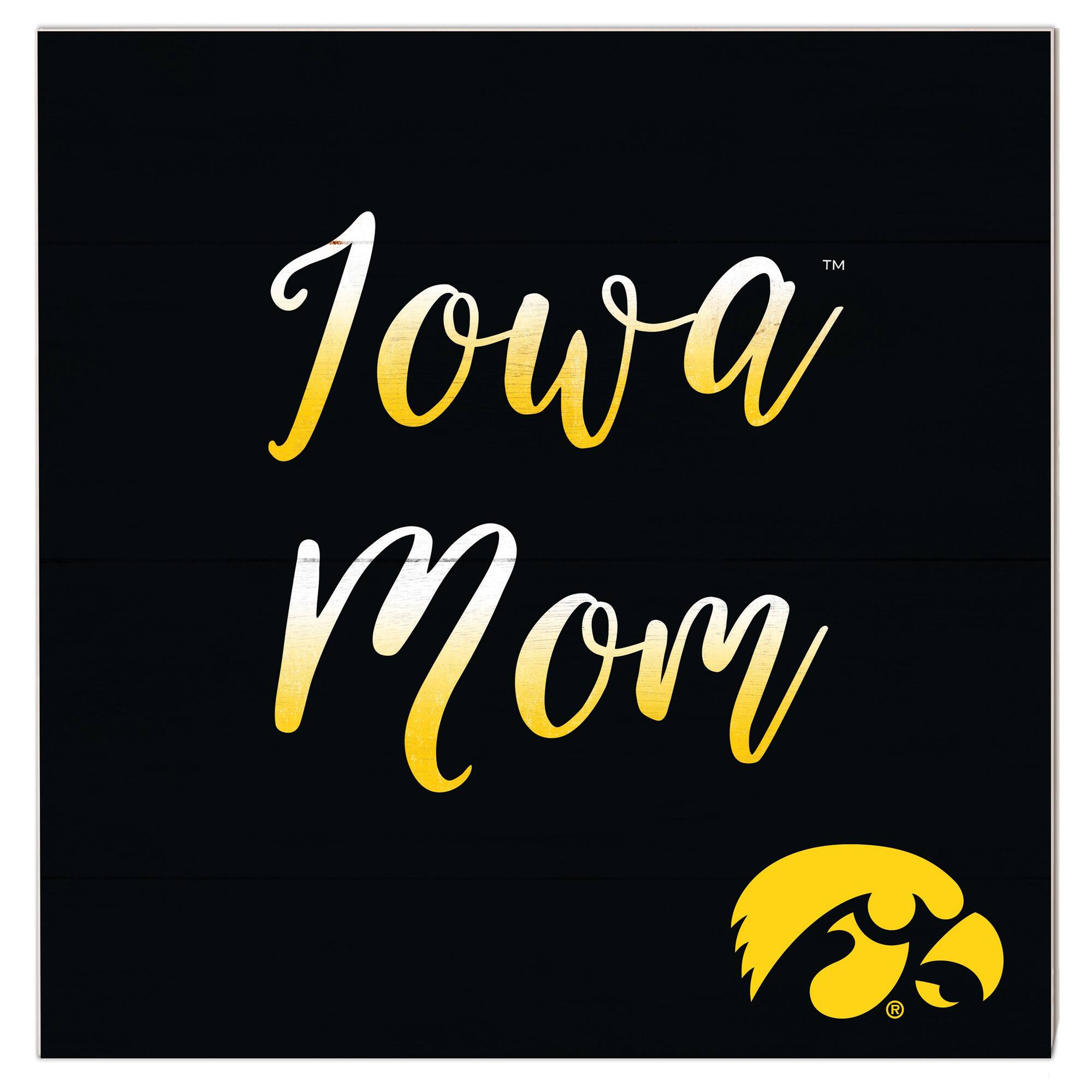 Iowa Hawkeyes 10'' x 10'' Mom Plaque