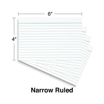 6" x 4" Narrow Ruled