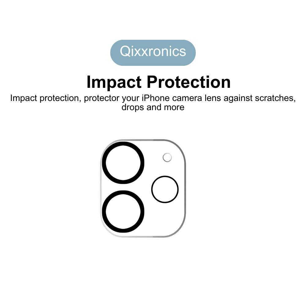 Qixxronics
Impact Protection
Impact protection, protector your iPhone camera lens against scratches, drops and more