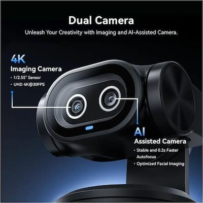 Pixy Dual lens 4K PTZ Webcam with Gesture Control and Auto Pixy Dual lens 4K PTZ Webcam with Gesture Control and Auto