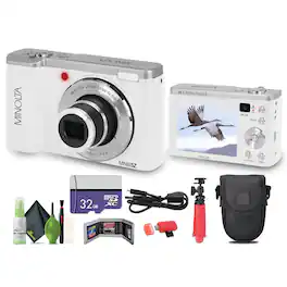 Minolta - MNB5Z Digital Camera 56MP with 5x Optical Zoom - White