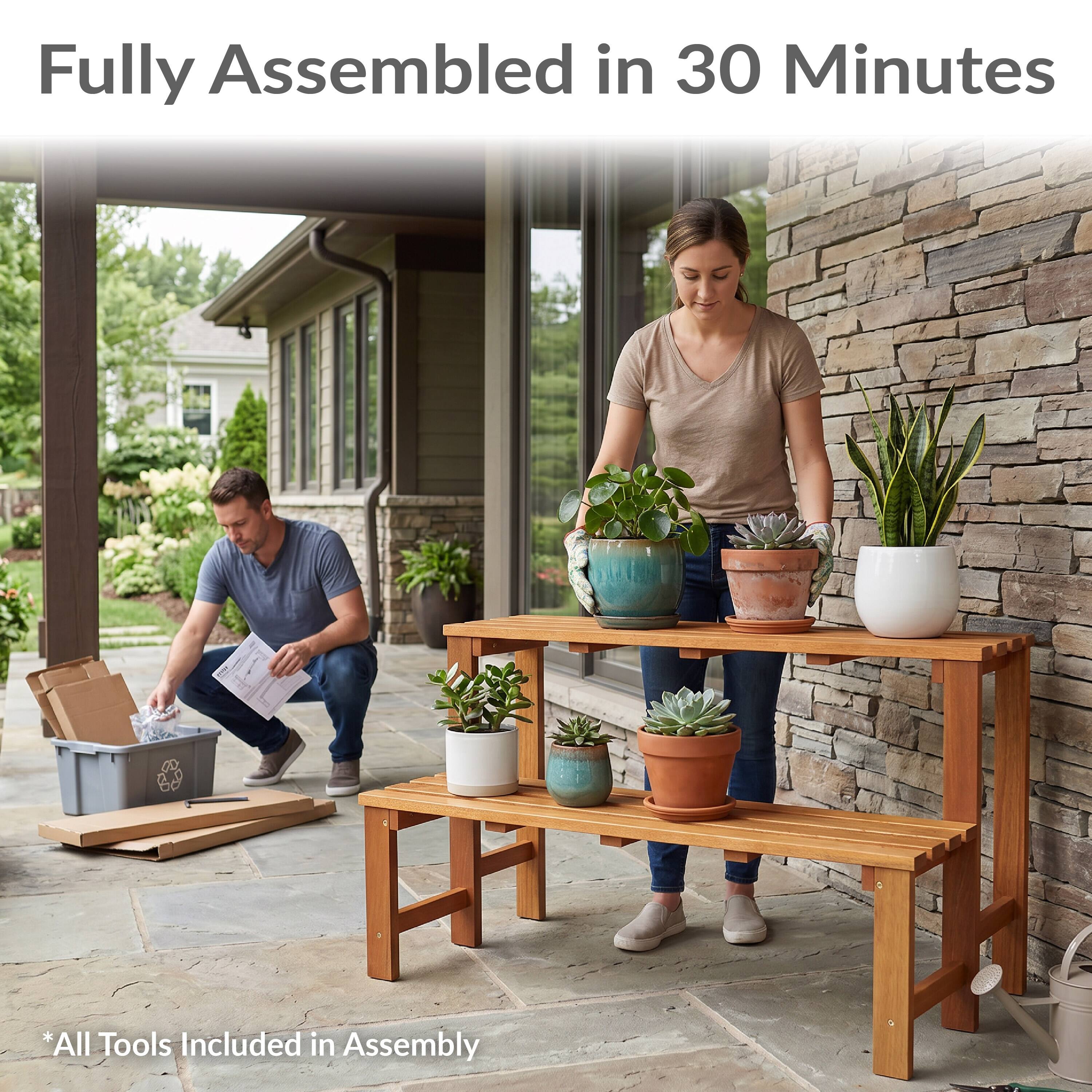 Fully Assembled in 30 Minutes  
*All Tools Included in Assembly