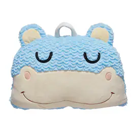Teamson Kids - Fantasy Fields Pajama Party Time Hippo Plush Sleeping Bag - Blue