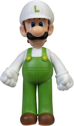 Jakks Pacific - Super Mario World of Nintendo 2.5 Inch Figure | Standing Fire Luigi - Green