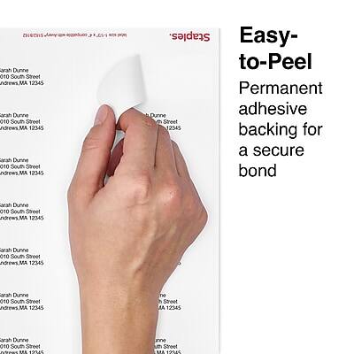 Easy-to-Peel Permanent adhesive backing for a secure bond

Carah Dunne  
010 South Street  
Andrews, MA 12345