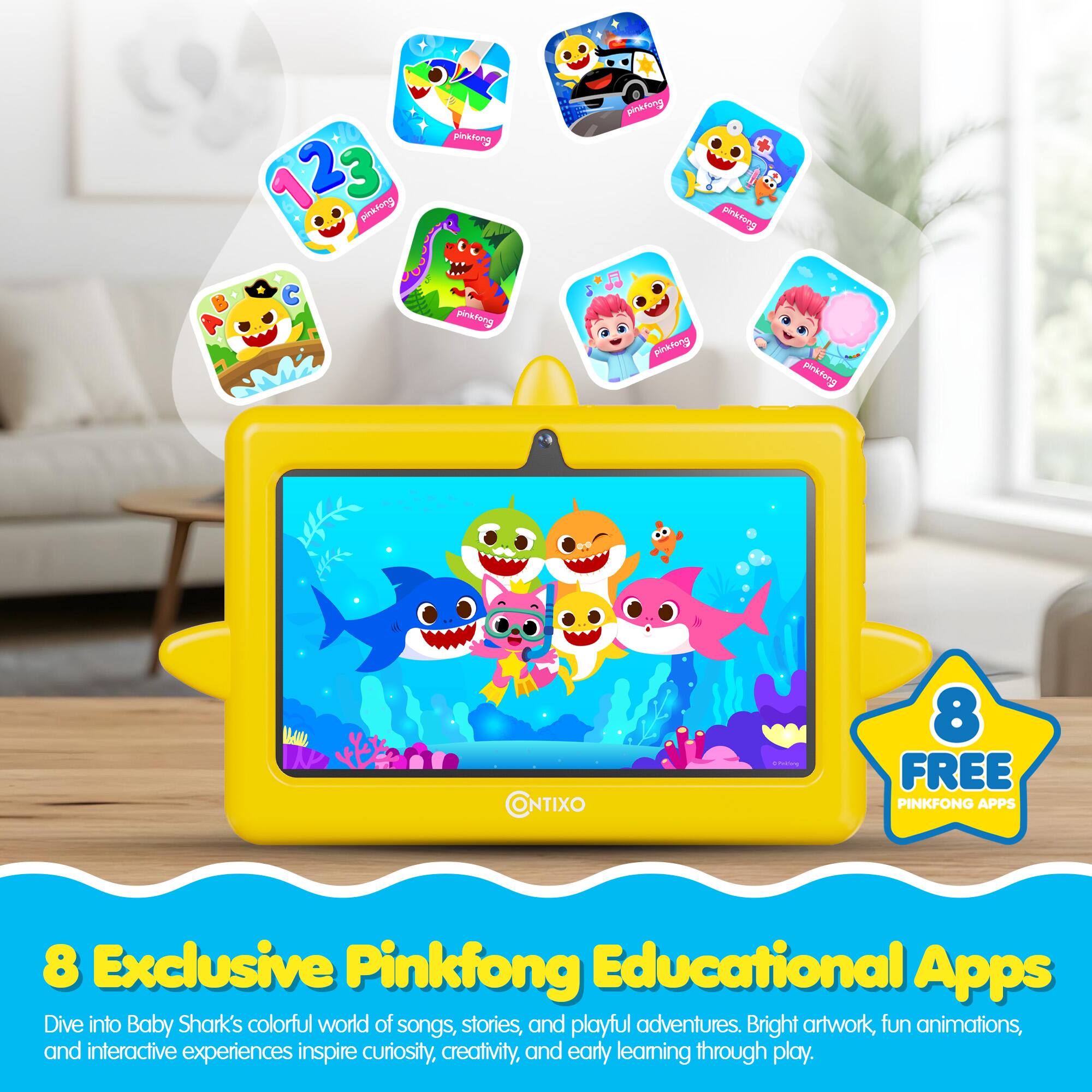 123 2 pinkfong piratong .. pinktung pinktung plnstorg pinasorg pinstung NTIXO ads 8 FREE PINKFONG APPS 8 Exclusive Pinkfong Educational Apps Dive into Baby Shark's colorful world of songs, stories, and playful adventures. Bright artwork, fun animations, and interactive experiences inspire curiosity, creativity, and early learning through play.