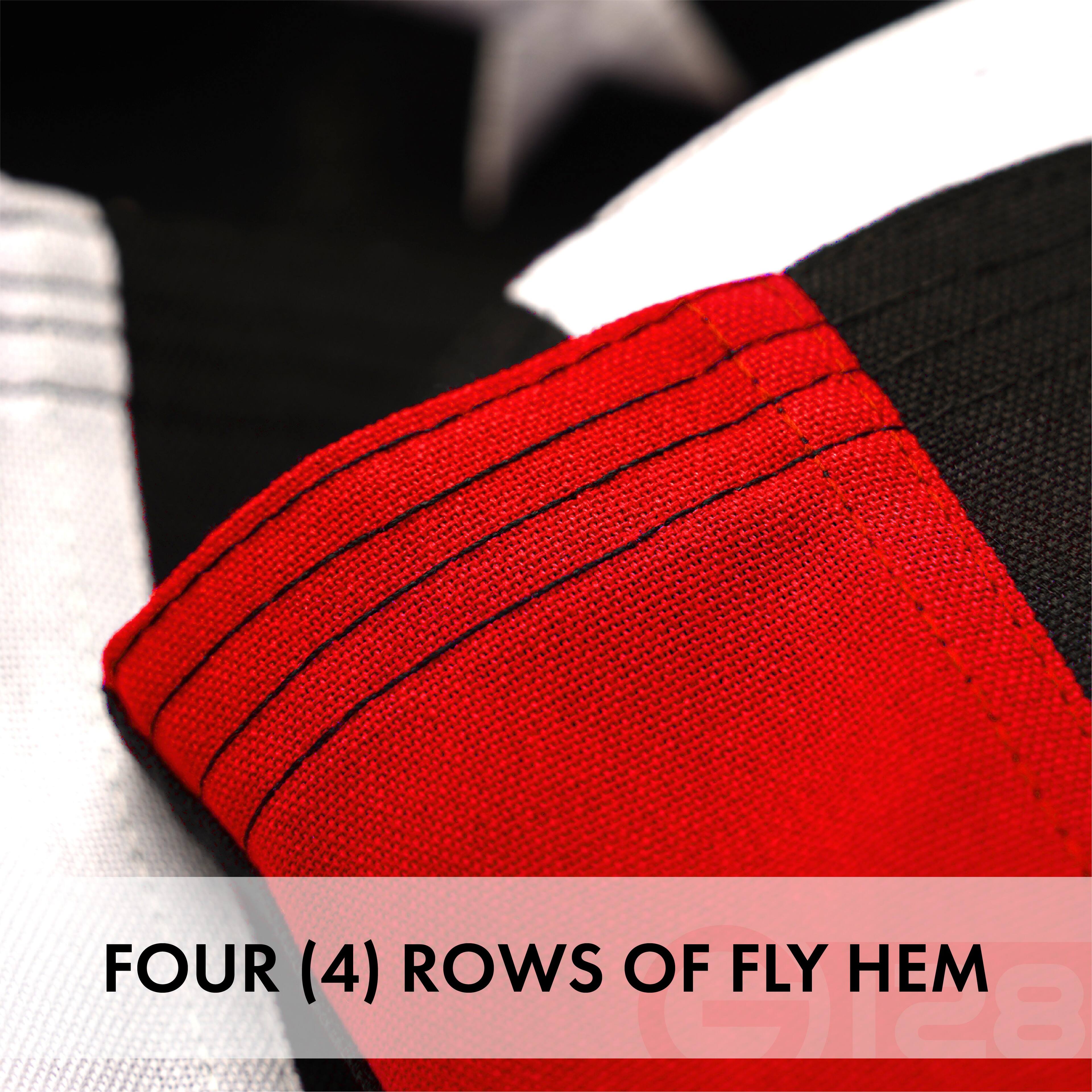 FOUR (4) ROWS OF FLY HEM