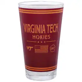 Indigo Falls - Virginia Tech Hokies 16oz. OHT Military Appreciation Pint Glass - Multicolor