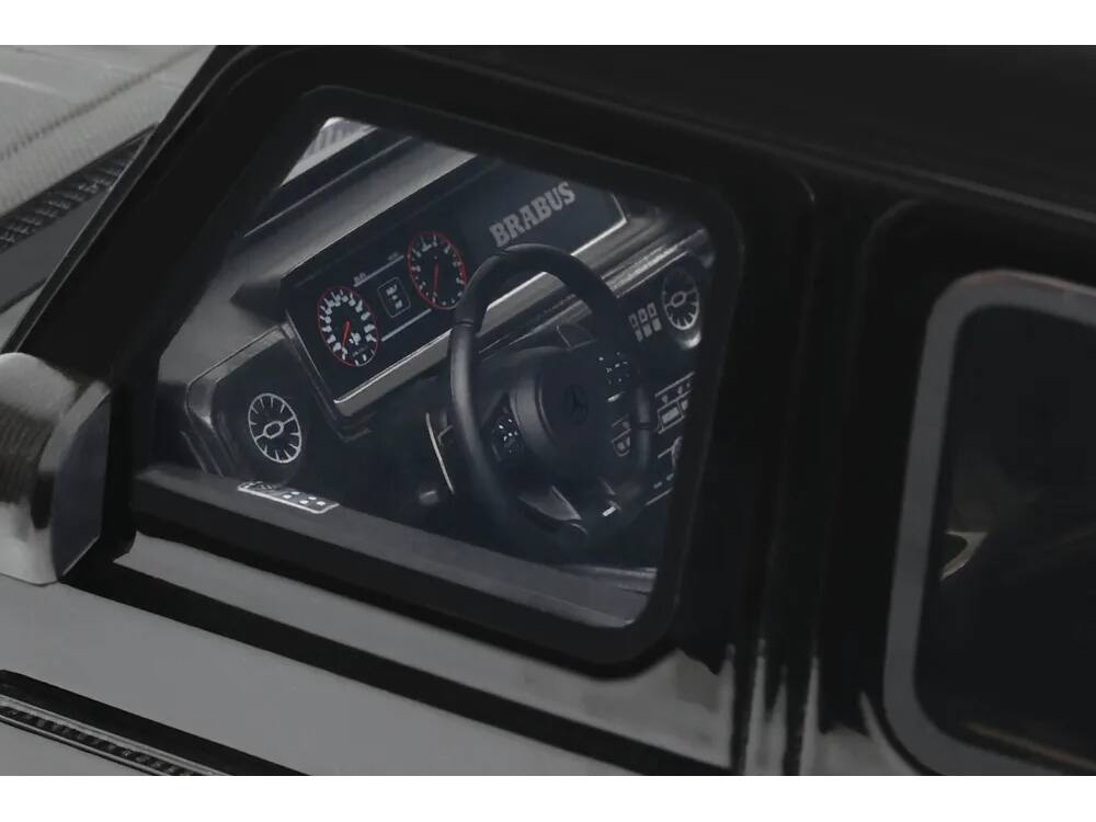 Angle. GT Spirit - 2023 Mercedes-Benz Brabus G800 4x4 Black 1/18 Model Car by GT Spirit - Black.