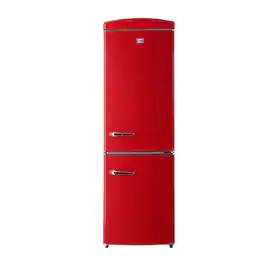 Conserv - 24in RETRO BOTTOM MOUNT 11cf Refrigerator Fast Freeze 110V - Red