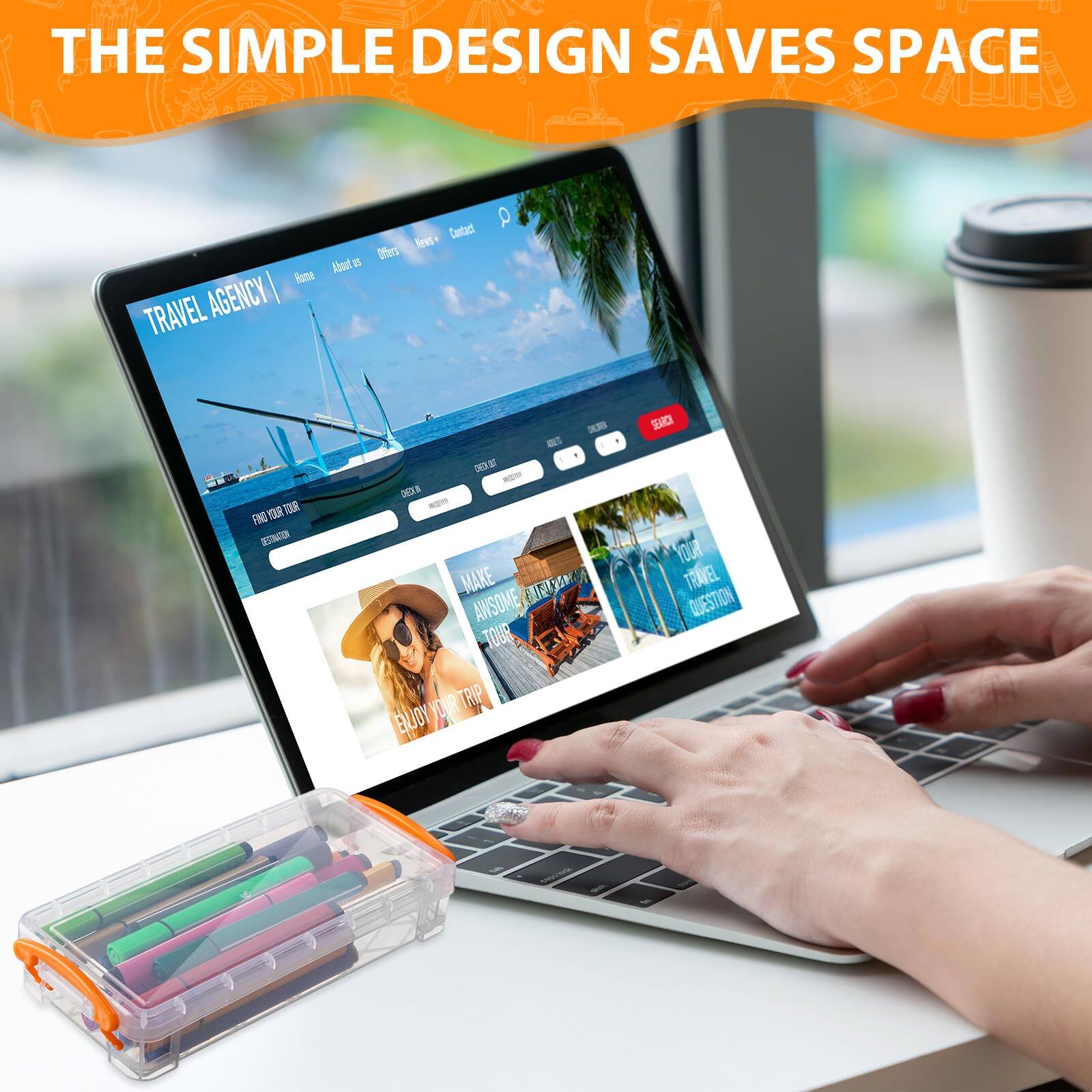 THE SIMPLE DESIGN SAVES SPACE

TRAVEL AGENCY

- FIND YOUR DESTINATION
- BOOK NOW
- MAKE AN AWESOME TOUR
- ENJOY YOUR TRIP
- YOUR TRAVEL QUESTION

SALES

THE SIMPLE DESIGN SAVES SPACE