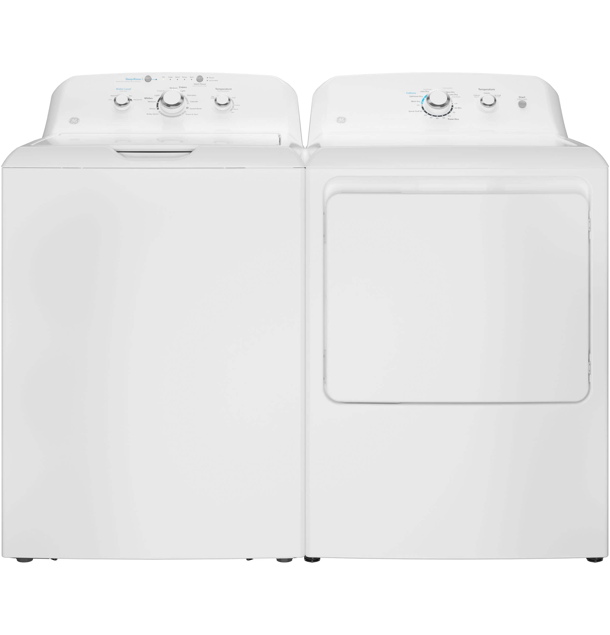 Alt View 15. GE - 6.2 Cu. Ft. Electric Dryer with Shallow Depth Flat Back Design - White.