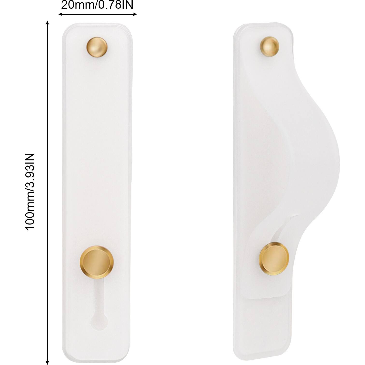 Alt View 11. SaharaCase - FingerGrip Cell Phone Holder Strap for Most Cell Phones - White.