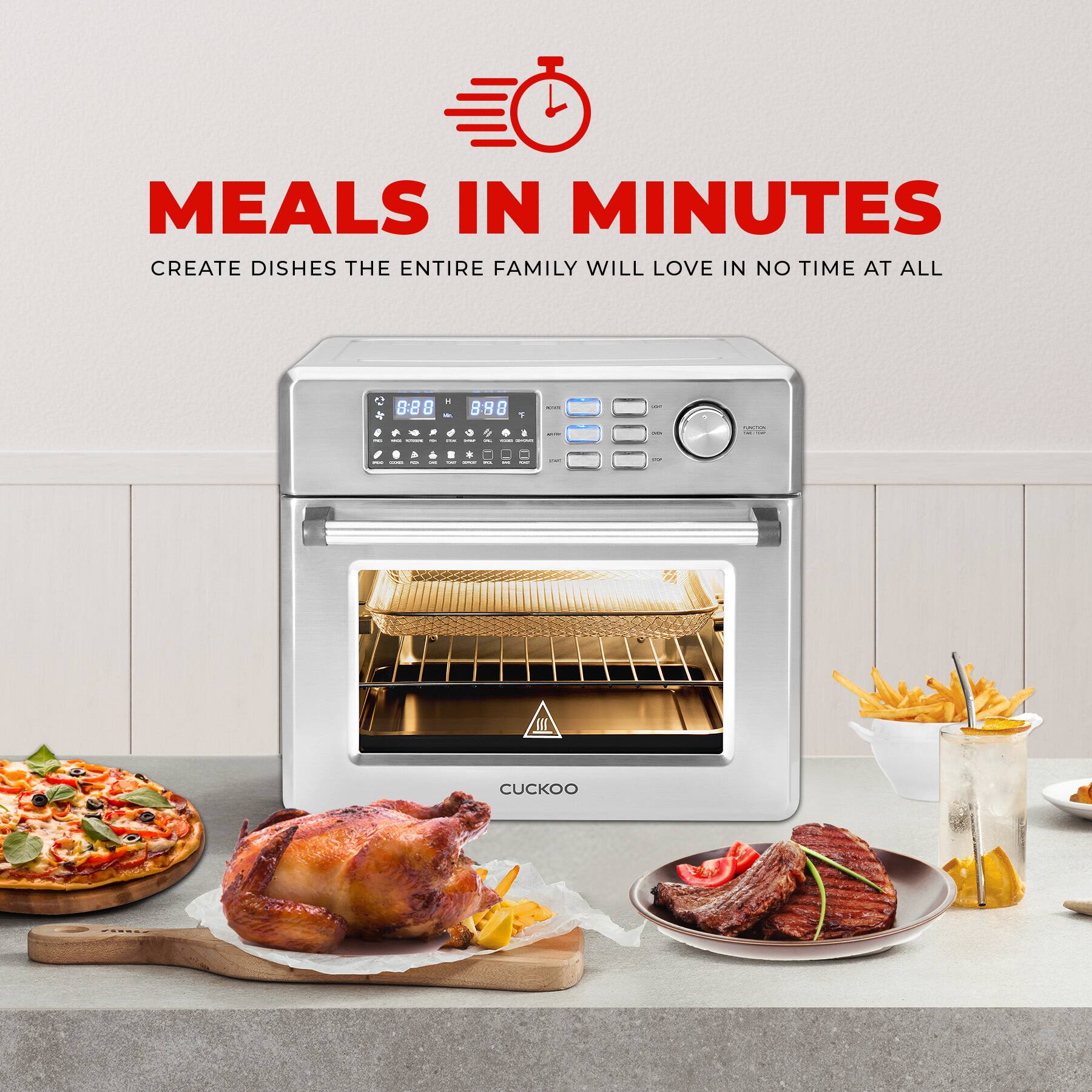MEALS IN MINUTES  
CREATE DISHES THE ENTIRE FAMILY WILL LOVE IN NO TIME AT ALL  

CUCKOO