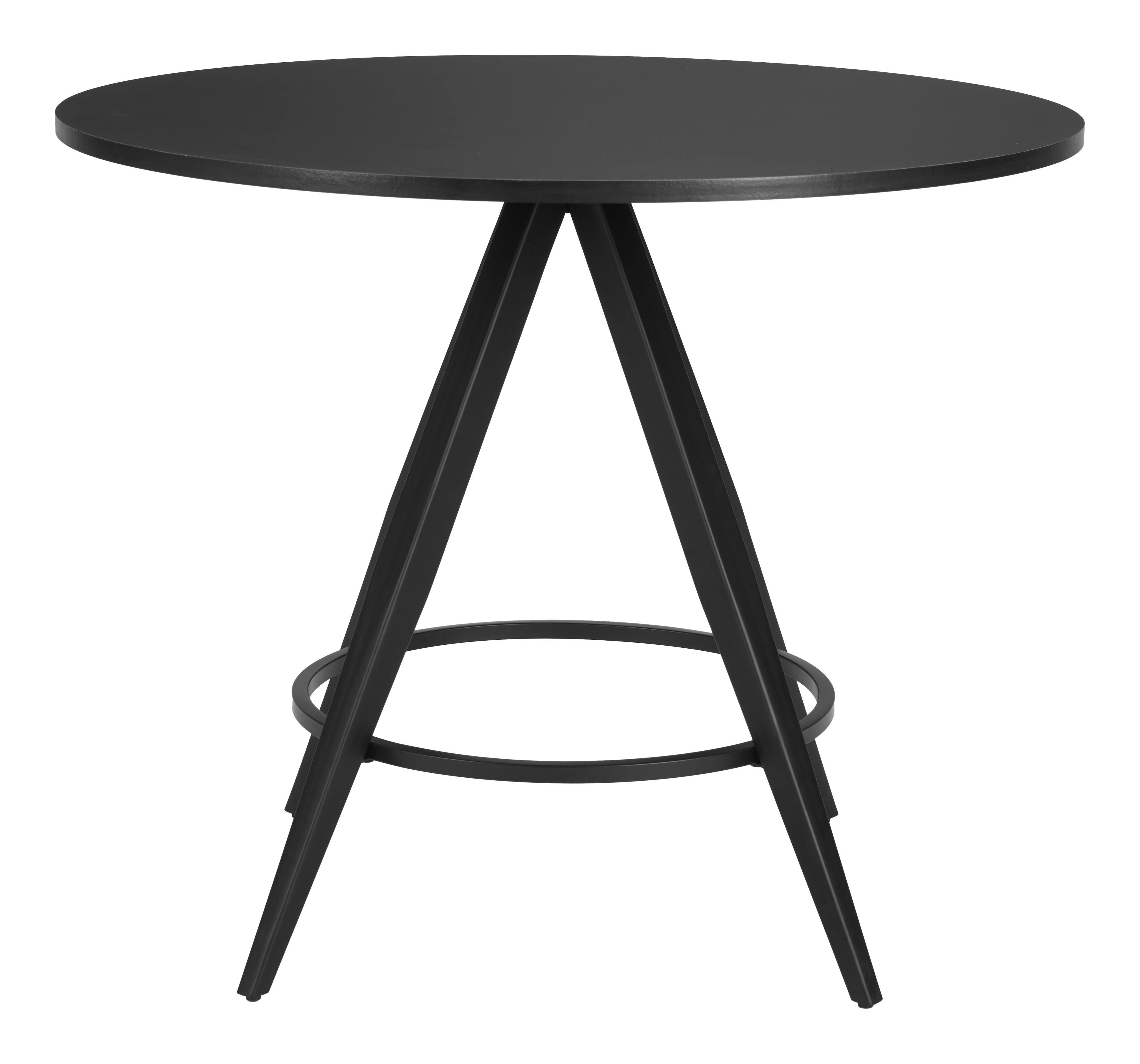 Back. Hivvago - Dinos Dining Table Black - Black.
