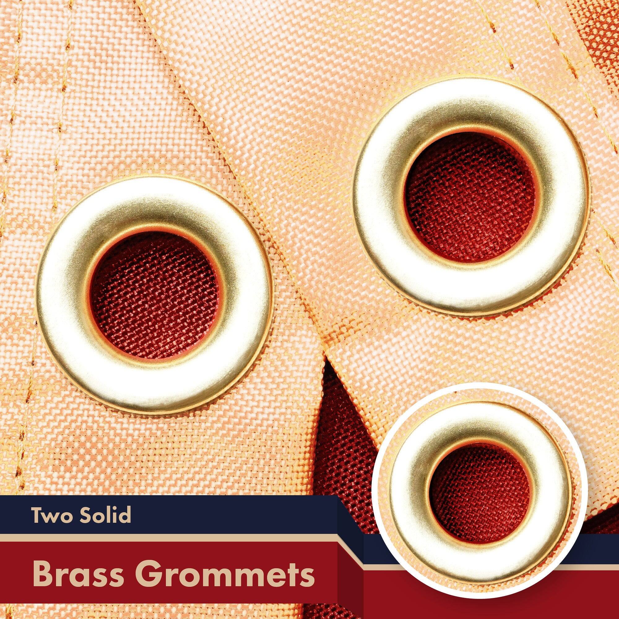 Two Solid Brass Grommets