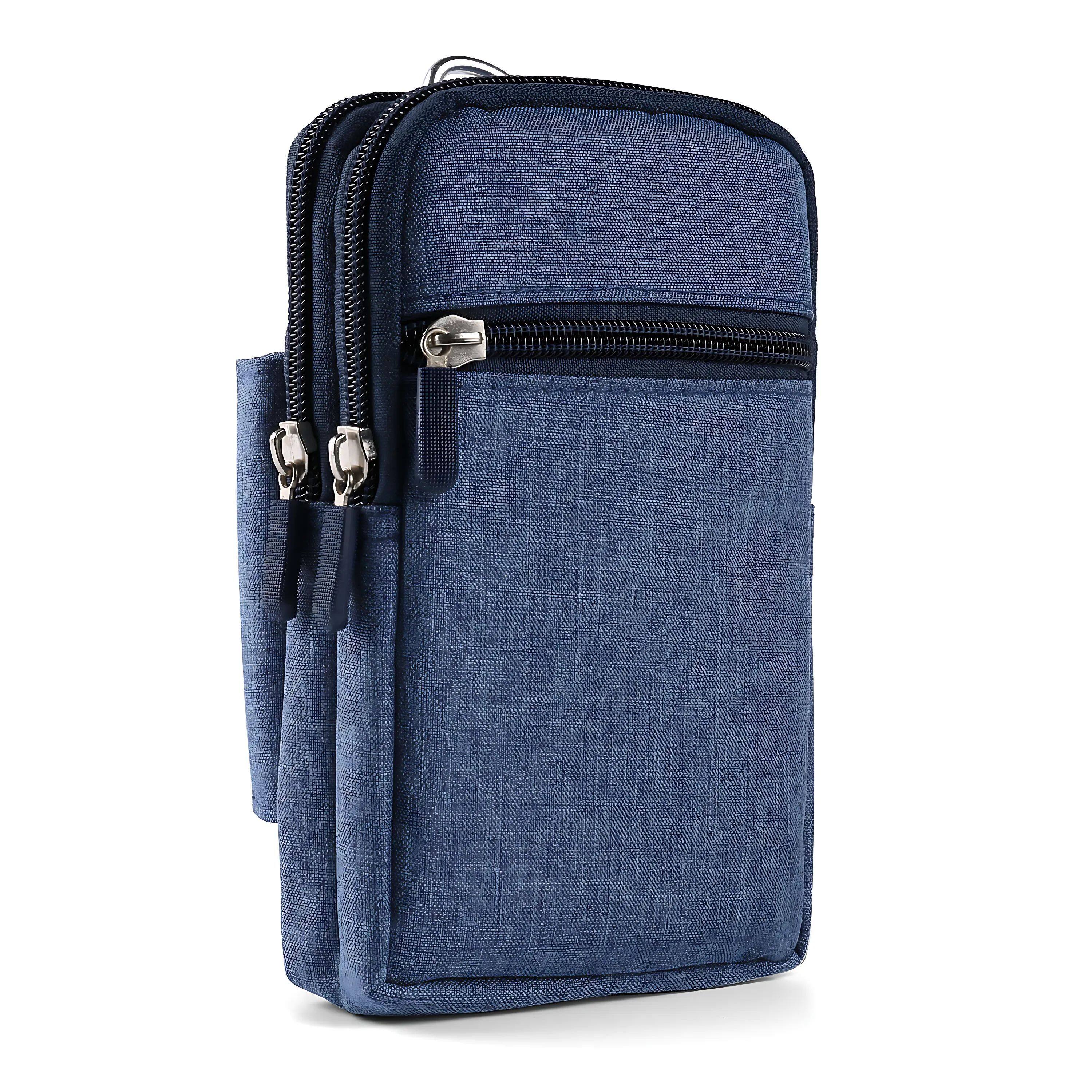 Kitcheniva - Universal Cell Phone Pouch Wallet Belt Clip Holster Case - Blue