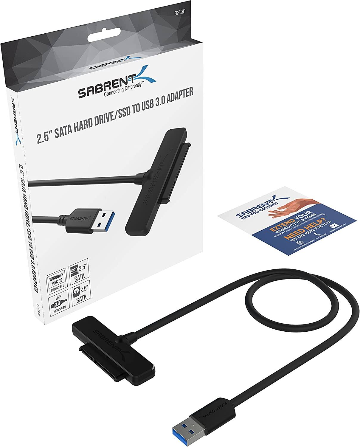 Customer reviews sabrent sata to usb adapter for 2 5 sata drives