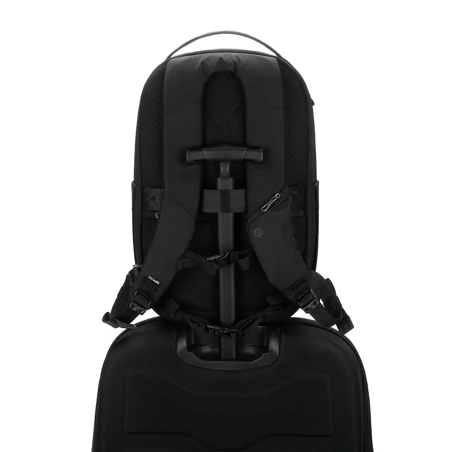 Backpack Back Rig Pacsafe V 26L Tour Backpack Jet Black - Best Buy
